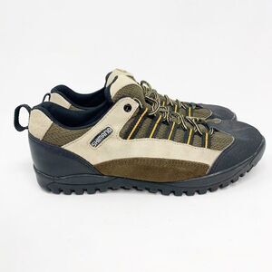 Shimano Shoes Mens 9 Cycling Tan Green Lace Up Round Toe Sneakers